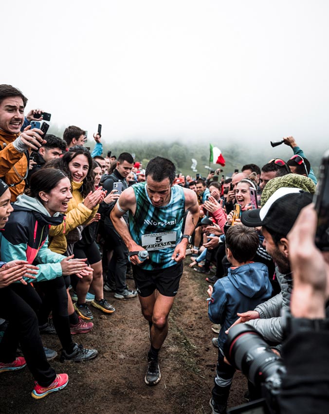 Kilian en la carrera Zegama-Aitzkorri